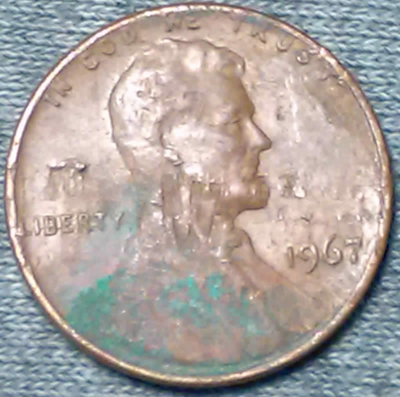 1967-P--LC-With-Bad-Lamination-Error-With-Peeling-Piece-Of-Flake
